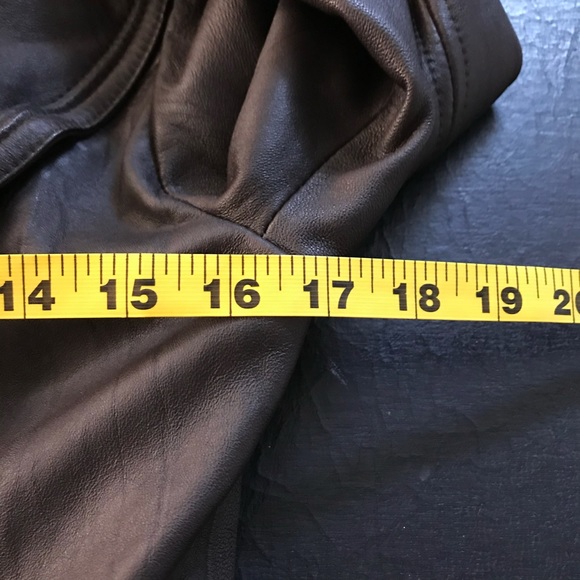 United face ruffled leather jacket - Picture 5 of 12